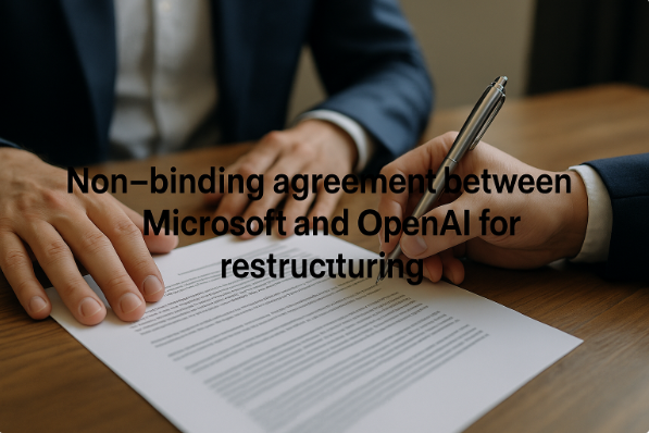 اتفاق غير ملزم بين مايكروسوفت و OpenAI من أجل إعادة الهيكلة